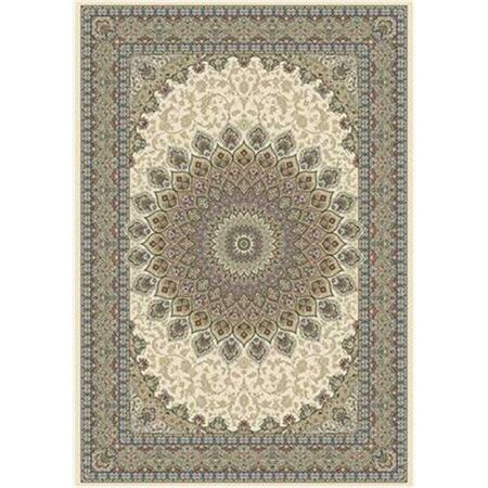 DYNAMIC RUGS Ancient Garden Rectangular Rug- Ivory - 5 ft. 3 in. x 7 ft. 7 in. AN69570906484